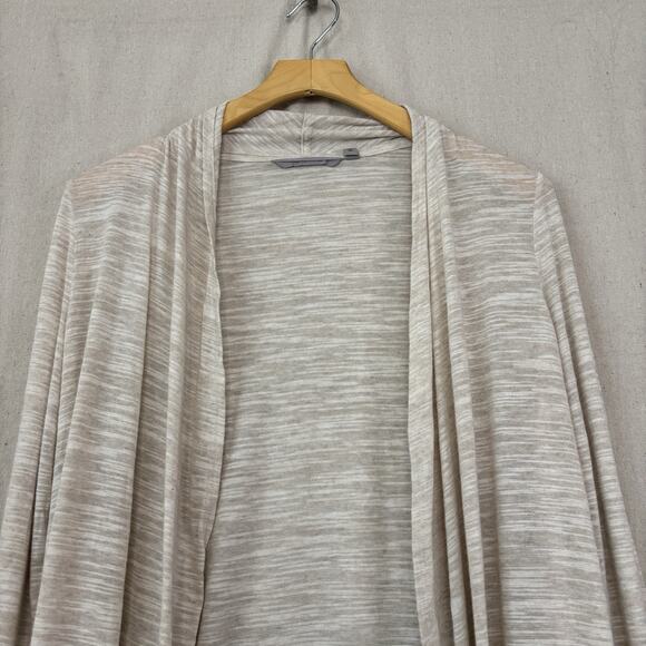Athleta Womens Boho Chic Open Cardigan Size L Cream Minimalist Athleisure Casual - Picture 3 of 8